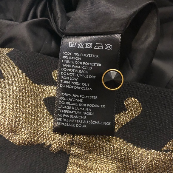 Anthropologie Eyedoll Panthere Cocktail Dress Sz 0 - Picture 8 of 8